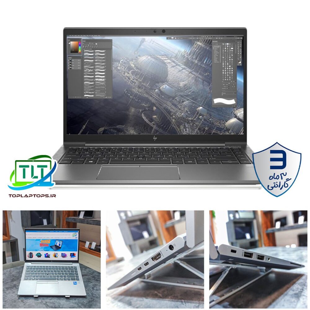 لپ تاپ مهندسی HP Zbook firefly 14 G8 / Core i5 1135G7 / 16Gb DDR4 / 512GB SSD / 4Gb Nvidia T500 / 14inch FHD / OpenBox