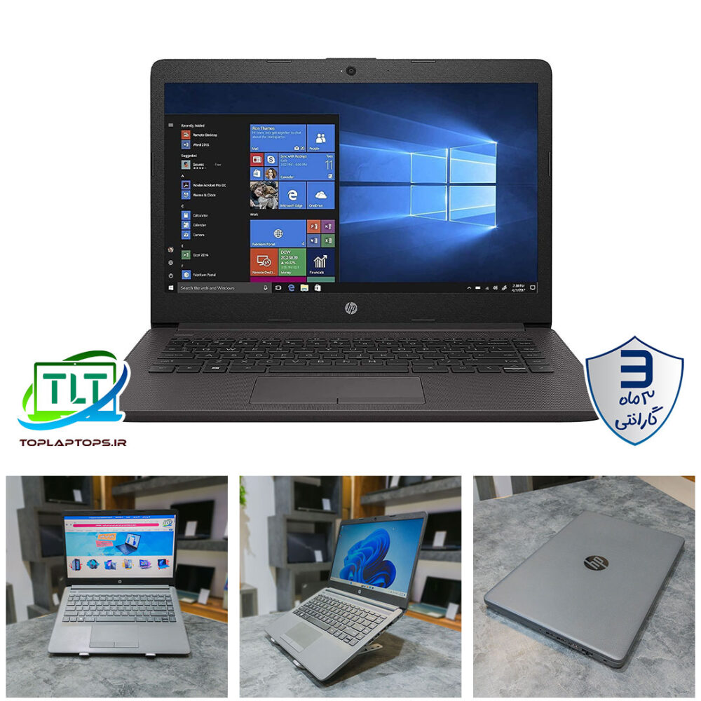 لپ تاپ دانشجویی HP 247 G8 / AMD Ryzen 3 5300U / 8Gb DDR4 / 256 SSD / Radeon / 14inch HD / OpenBox