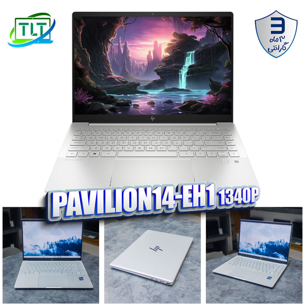 لپ تاپ مهندسی دانشجویی Hp Pavilion Plus 14-eh1 Core i5 1340P 16Gb DDR4 512SSD NVMe Intel iris Xe 14inch 2K OpenBox