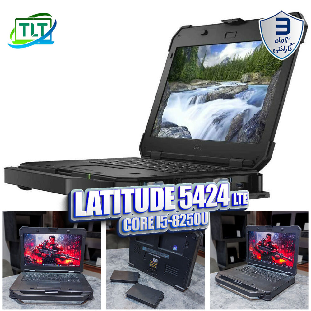 لپ تاپ نظامی - صنعتی Dell Latitude 5424 LTE & Pen Core i5 8250u 16DDR4 256SSD intel 14inch FHD Touch Stock